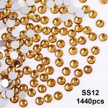 SS6 2MM-SS30 6.4MM, 7 Sizes, Non-Hot Fix, Adhesive Round Flat Bottom Glass Crystal Rhinestones, Multi-Color Crystal Gemstone Jewelry Beads DIY Glass Stone Diamond Design Accessories, Glitter Nail Art Stickers Decoration, Suitable For Phone Cases, Clothes, Bags, Shoes, Crafts - Multicolor - View 59