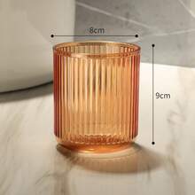 1 Cốc đựng bàn chải đánh răng bằng nhựa trong suốt dày - Cốc nhà tắm thiết kế gân hiện đại, thích hợp đựng bàn chải đánh răng và phụ kiện, bền và phong cách, sắp xếp phòng tắm | Giá đựng bàn chải đánh răng thời trang | Cấu trúc nhựa trong suốt - Nhiều màu - Xem 26