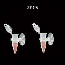 2pcs Automatic Fish Feeder, Battery-Free, Shrimp Feeding Device, Durable Cone-Shaped Feeding Cup, Suitable For Fish Tank, Aquarium - A - View 5