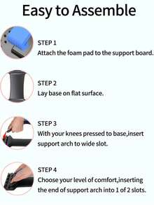 1 Set: Back Stretcher + Foot Massage Mat, 4-Level Adjustable Lumbar Brace Massager For Lower Back Pain Relief, Scoliosis, Sciatica, Spine Decompression, Foot Acupressure Massage Pad - Multicolor - View 9