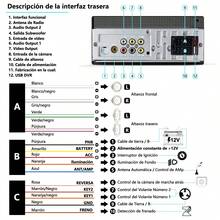 Carsapro Auto Estéreo Pantalla 1Din Táctil Carplay Inalámbrico Android Auto  6.9 Pulgadas estéreo para carro Mirrorlink pantalla Bluetooth FM USB TYPE-C 12 Leds Cámara - L6400 - Ver 8