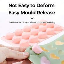 Silicone Heart Shaped Cake Baking Mold, Valentine's Day Chocolate Mold - Multicolor - View 4