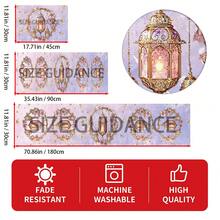 1/4/6 件套，斋月餐垫，亚麻餐桌垫，传统灯笼图案，可水洗印花桌布，表面保护垫，节日厨房和家庭聚会的理想装饰 - 彩色 - 查看 7