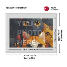 [5D Diamond Painting]Custom Diamond Art Painting Kits For Adults, DIY Personalized Diamond Art Photo Customized Your Own Photos, Painting By Diamond Pictures Kits For Home Decor (For Family),Custom 5D Full Diamond Art Painting Craft - Multicolor - View 34