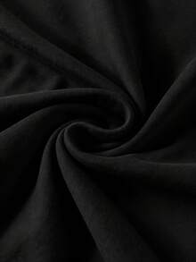 Men's Minimalist Duck Letter Print Round Neck Short Sleeve T-Shirt, Summer - Black - View 6