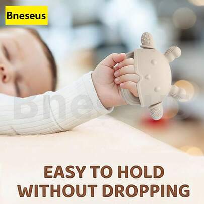 1pc Silicone Deer Shaped Teething Mitten Toy, Suitable For Newborn Teething, Eid Gift