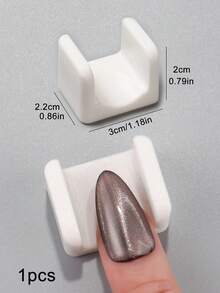 5D磁性猫眼美甲凝胶指甲油磁棒，U型磁条，白色、粉色、黑色可选，适用于DIY法式美甲 - 彩色 - 查看 12