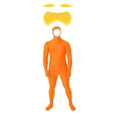 Karnevalskostüm für Herren: Lorax Kostüm Party Kostüm: Lustiges Verkleidungskostüm für Rollenspiele