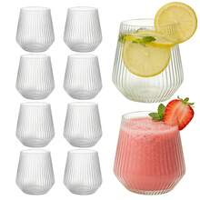 40 Pack Plastic Wine Glasses 12oz Disposable Cocktail Glasses Cups For Weddings Bars Holidays Party Daily Use - 40Pcs Clear - View 7