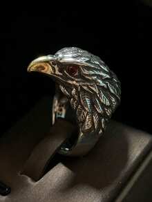 1个可调节戒指，原装正品鹰头XC-074 - 彩色 - 查看 3