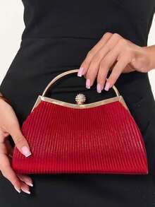 Women Evening Bags - Red - View 2