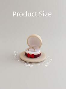 1个创意帽子造型首饰盒，奢华翻盖迷你戒指盒，可爱小巧的牛仔帽首饰礼品收纳盒，适合情人节、结婚纪念日、订婚、送给女友、妻子、男友、丈夫、情侣的礼物 - 彩色 - 查看 12