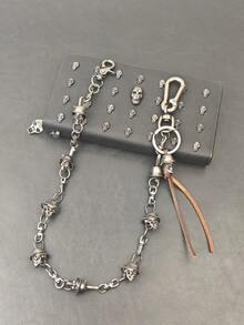 2026 New Model DIY Original Skeleton Pants Chain Fashionable Men And Women Retro Accessories Y2K Light Luxury Goods Anti Theft Wallet Chain Punk Hip Hop Jewelry Festival Gift - Grey - View 12
