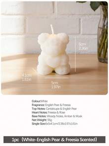 2pcs/4pcs Rose Bear Scented Candles - Cute Decorative Items And Handmade Gifts, Suitable For Women/Friends, Ideal For Wedding Souvenirs, Elegant Decorations And Gifts, Valentine's Day Gifts, Graduation Gifts, And Bedroom & Room Decor. - Multicolor - View 38