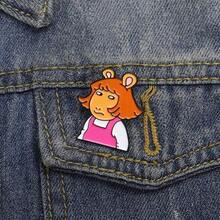 1pc Cute Cartoon Red Letter Shaped Badge, Personalized And Interesting English Metal Accessories Brooch Dress Accessories Pin For Clothes Bag Charm School Office Accessories Shirts Jacket Jewelry Christmas Halloween Clothes Pin Funny Teacher Gifts - 彩色 - 查看 8