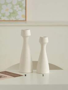 1 bucată Suport de lumânare din ceramică în formă asimetrică, stil natural, design modern minimalist, se potrivește cu cești înalte pentru lumânări, potrivit pentru masă, petrecere, decor camera de zi, decorarea mesei de sufragerie - Multicolor - Vizualizare 8