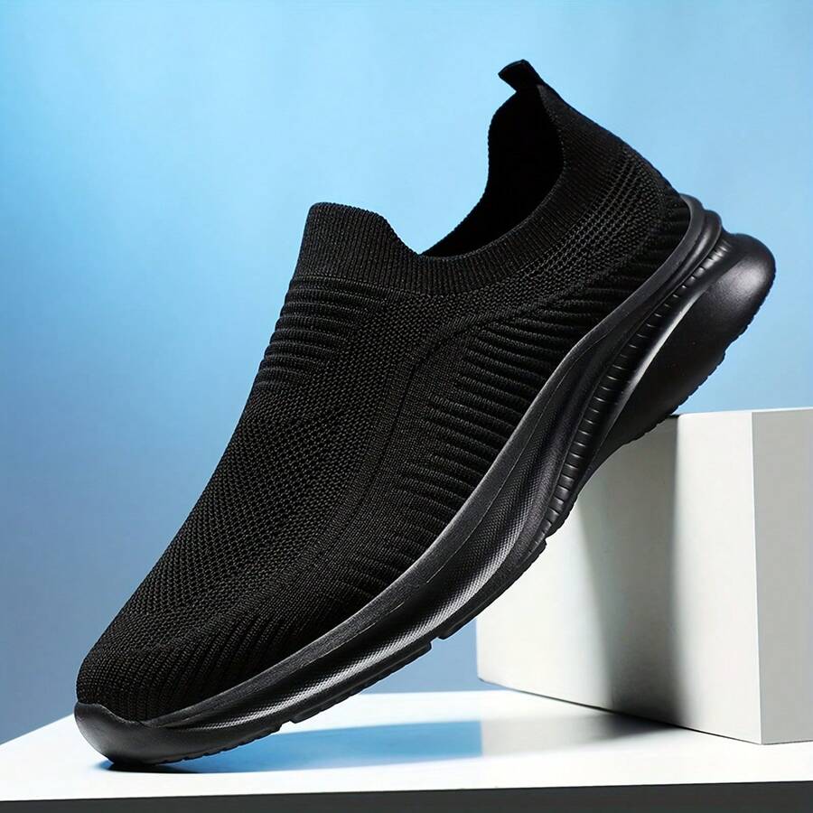Men's Sports Outdoor Casual Sports Shoes - Black - View 1