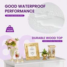 Sweetcrispy 8 Drawer Dresser For Bedroom, Fabric Storage Organizer With Sturdy Metal Frame, Wooden Top Chest Of Drawers For Closet Entryway Guest Room - trắng - Xem 4