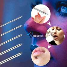 Stainless Steel Mixed Body Piercing Needles 12G 14G 16G 18G 20G Piercing Needles With Individual Packages For Ear Nose Navel - Silver - View 1