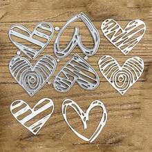 Heart Shaped Frame Metal Cutting Dies, For Greeting Cards Making, DIY Scrapbooking, Cards, Home Decor And Holiday Greetings, Wedding Invitations, Photo Albums Handmade Decoration