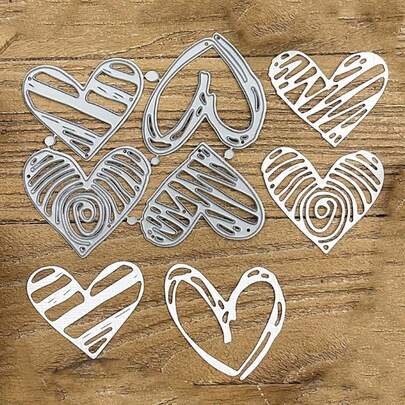 Heart Shaped Frame Metal Cutting Dies, For Greeting Cards Making, DIY Scrapbooking, Cards, Home Decor And Holiday Greetings, Wedding Invitations, Photo Albums Handmade Decoration