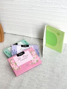 100pcs/Pack Portable Detachable Fragrant Facial Blotting Paper, Makeup Tool - Multicolor - View 6