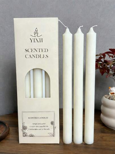 Gear Long Stem Scented Candle Set, Made Of Soy Wax And Paraffin Wax, Infused With Sandalwood Fragrance, Ramadan Decor Scented Candles, Valentine's Day Home Decor Candles, Multiple Burgundy Candle Sets, Party Candle Center Decor, Christmas Slim Candles, Suitable As Gifts For Women, Best Friends And Winter Presents.