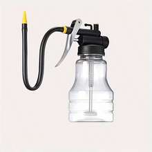 1pc High Pressure Oil Bottle With Copper Nozzle | Durable ABS Plastic Hose, Anti-Drop Design, Fuel Injection, Suitable For All Vehicles, Automotive Lubrication, Refined Cylindrical Design, Transparent Structure - High-pressure Oil Bottle - View 3