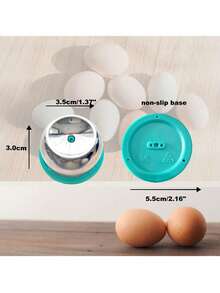 1个不锈钢打蛋器，适用于打鸡蛋，重型打蛋器，底座稳固，针尖锋利，可轻松煮出优质硬质鸡蛋，防锈且易于剥壳，厨房小工具 - 彩色 - 查看 7