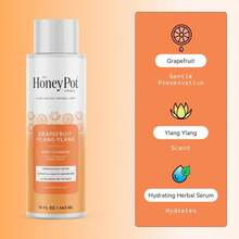The Honey Pot Company - Body Wash For Women - Grapefruit Ylang Ylang Hydrating Body Cleanser - Moisturize &Amp; Cleanse Skin - Free Of Parabens &Amp; Sulfates - 15 Fl. Oz - ColorB - View 3