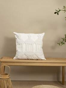 1件/2件套米色城堡月亮刺绣抱枕套，中东节日氛围毛绒抱枕套，波西米亚风格客厅/卧室沙发装饰枕套，适合作为开斋节礼物，日常休闲露台床头板抱枕套，四季皆宜，不含枕芯，45*45厘米 - 彩色 - 查看 3