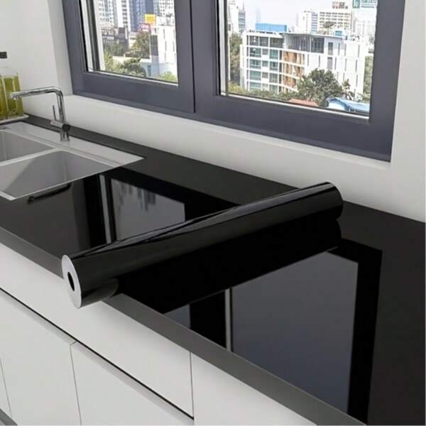 1 Roll Thick Self-Adhesive Wallpaper, Waterproof, Oil-Resistant, Heat-Resistant Vinyl Wallpaper, Washable, Removable And Reusable For Bedroom, Kitchen, Bathroom Decor, Dresser, Drawer, Countertop Furniture Renewal, Wall Sticker, Wall Panel, Room Decoration