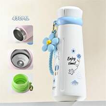 新款高品质多巴胺保温水瓶，316不锈钢材质，带提手，方便携带，学生及情侣礼物水杯 - 彩色 - 查看 2