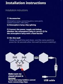 Bộ đèn lượng tử tam giác mô-đun 3/6/10 chiếc, đèn chơi game RGB thời trang với tấm đèn chiếu sáng xung quanh, thiết kế ghép nối, phù hợp cho phòng chơi game, trang trí phòng ngủ như đèn ngủ, ánh sáng gián tiếp tạo không khí, đèn LED ấm áp để trang trí phòng, cũng là một món quà tuyệt vời để tạo nên bầu không khí quyến rũ cho ngôi nhà và căn phòng. - Nhiều màu - Xem 9