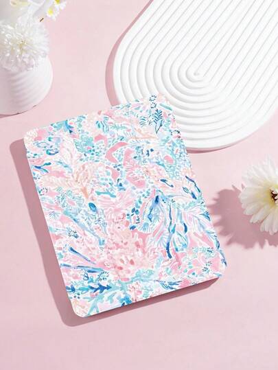 Funda para tableta de acuarela rosa y azul, compatible con iPad 9.7/10.2/10.5/10.9/12.9/Pro 11, 10a generación, compatible con Samsung Galaxy Tab S6 Lite 10.4 pulgadas, compatible con Kindle Paperwhite 12a generación 2024, Kindle 2022 (11a generación), suave y resistente a golpes, con función de soporte inteligente/activación/suspensión automática