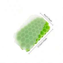 3.15/5.31英寸硅胶冰格，带盖，六边形设计，可重复使用，用于冷藏饮料、威士忌和鸡尾酒