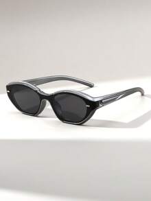 1 Cặp kính mắt mèo nữ cá tính, thiết kế theo phong cách Y2K tương lai, đa năng, thời trang đường phố. - Nhiều màu - Xem 9