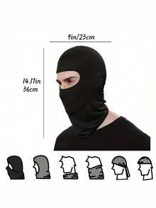 1pc Unisex Balaclava Face Mask Neck Warmer Ski Mask, Breathable Outdoor Sports Headwear Suitable For Daily Outing, Hiking, Fishing, Commuting