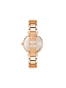 Anne Klein Women's Dress Watch, Stainless Steel Expandable Band, Round Dial, Ultra-Thin Bangle Style Wristwatch - Rose Gold - View 8