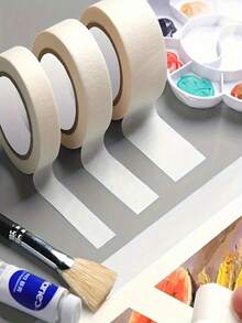 3pcs Masking Artist Tape Removable Paper Tape (0.59/0.79/1.18in. X 394in.) For Watercolor, Drawing And Painting, Watercolor Canvas Frames, Medium Adhesion For Paper Arts - Sets - View 11