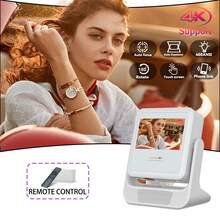 2026 New Flagship Model 4K Ultra HD Smart Dual-Screen Projector With WiFi 6, Intelligent Chip For Fast Response, Designed For Users Seeking High-Quality Visual Experience. Auto Focus And Correction, Smart Obstacle Avoidance: Automatically Identifies Obstacles And Adjusts Image, Native 1080P For Immersive Viewing. Compact And Stylish Design To Enhance Home Tech Aesthetics! - White - View 4