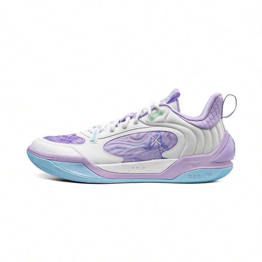 Li-Ning Wade ICE 2 V2 Men's Basketball Shoes, Professional Sports Authentic Official Store ABPV001 - Standard White/Breeze Purple - View 1