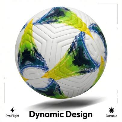 Size 5 TPU Soccer Ball – High-Performance Football With Textured Grip & Dynamic Pattern, Ideal For Training & Outdoor Play, Great Gift For Soccer Fans