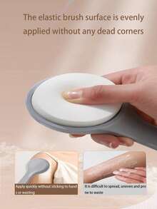 1pc Long Handle Body Lotion Applicator, Back Scrubber, Sponge Pad, Post-Bath Body Lotion Application Tool - Multicolor - View 5