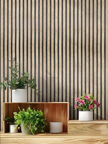 1 Roll Of Grille Pattern Self-Adhesive Wall Stickers/Ceiling Stickers/Bedroom/Living Room/Coffee Table/Furniture Renovation/Decorative Wall Stickers/Peel And Stick Wallpaper/Kitchen Tailgate/Home Deccor Wallpaper/Room Decration/Waterproof/Oil-Proof/Detachable/Vinyl Wrap - Tea Cake - View 3