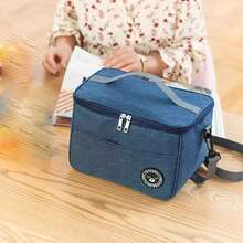 3-Color Options Large Capacity Insulated Lunch Bag, Thermal Tote Lunch Box, No Direct Contact With Food - Multicolor - View 3