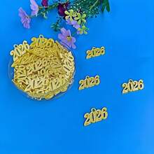 1/10-Piece Gold 2026 Graduation Commemorative Charms - Year Badge Decor For Cap Tassels & Gowns, Commemorative Ornaments For 2026 Graduates, Budget-Friendly Graduation Party Gifts & Souvenirs - Multicolor - View 5