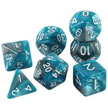 7pcs Fantasy Multi-Sided Dice Set, Suitable For D&D, Ages 14+, For Party Games, Tabletop Games, Role-Playing Games - Color - View 3