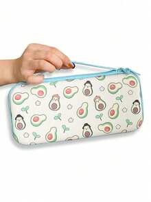 1pc Kiwi Lemon Fruit Design Carrying Case, Sweet Fruit Series Switch Storage Bag