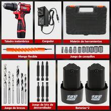 3/8'' Kit Taladro Atornillador De Impacto Inalámbrico 2 Batería - Rojo - Ver 2